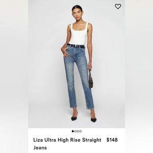 Liza High Rise straight jeans size 24